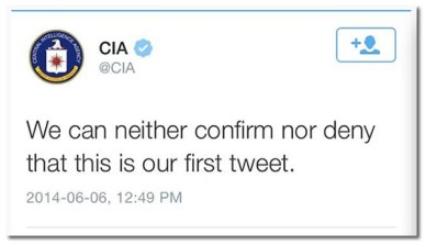 CIA 1st tweet